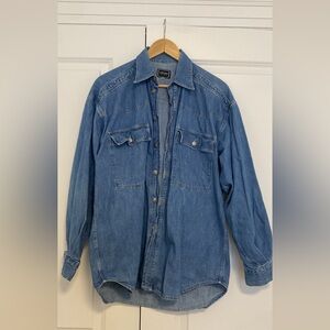 Versace Jeans Collection Light Blue Denim Shirt Jacket